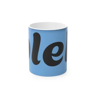Colourful Magic Mug - Fun '.bleh.' for Coffee Lovers & Gift Idea LIGHT BLUE