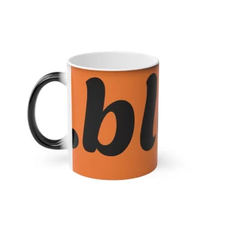Colourful Magic Mug - Fun '.bleh.' for Coffee Lovers & Gift Idea