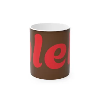 Colourful Magic Mug - Fun '.bleh.' for Coffee Lovers & Gift Idea BROWN
