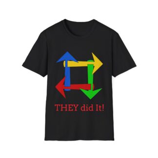 Colourful Arrow Design Unisex T-Shirt - 'THEY did It!' Inspirational Tee