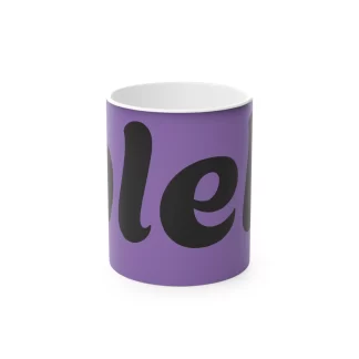 Colourful Magic Mug - Fun '.bleh.' for Coffee Lovers & Gift Idea LIGHT PURPLE
