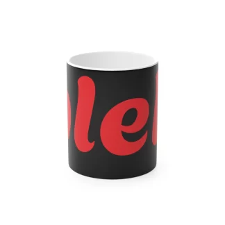 Colourful Magic Mug - Fun '.bleh.' for Coffee Lovers & Gift Idea BLACK