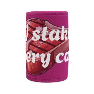 Funny Stubby Cooler – Perfect for Outdoor Parties & BBQs, Great Gift for Beer Lovers! - Pink