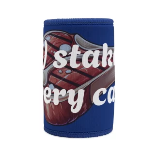 Funny Stubby Cooler – Perfect for Outdoor Parties & BBQs, Great Gift for Beer Lovers! - Dark Blue