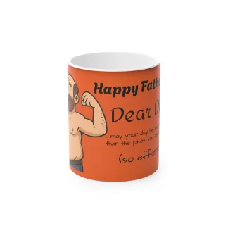 Magic Mug - Funny Fathers Day Joke Better Days ORANGE