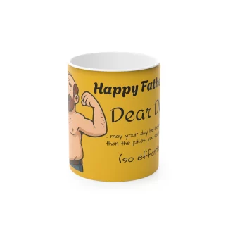Magic Mug - Funny Fathers Day Joke Better Days YELLOW