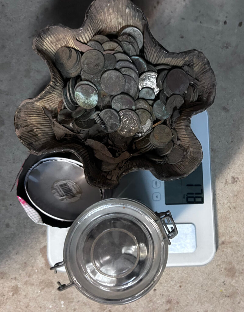 Australian coins initial gross weigh in